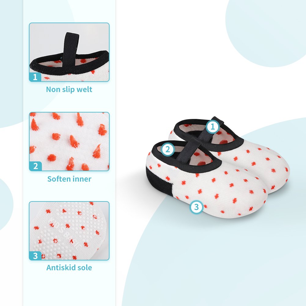 LittleYogaSocks Grip Socks for Toddlers- Into The Wild - 3/4 Pairs | Non Skid Socks | Anti Slip Socks