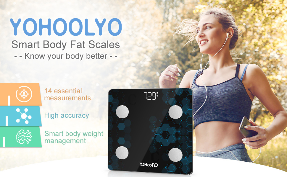 Toyuugo Bluetooth Body Fat Bathroom Scale,Scales Digital Weight,Weight  Scale,Body Composition Analyzer Wireless BMI with Smart Phone App  Scales,396